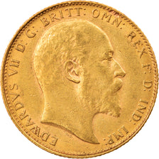 Monnaie, Grande-Bretagne, Edward VII, Sovereign, 1904, TTB+, Or, KM:805