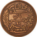 Munten, Tunisië, Muhammad al-Nasir Bey, 10 Centimes, 1914, Paris, FR+, Bronze