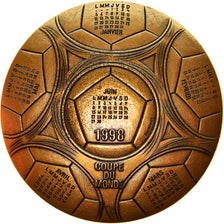 France, Médaille, Calendrier Coupe du Monde, Sports & leisure, 1998, MDP, TTB+