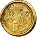 European Union, 10 Euro Cent, error capped die, MS(63), Brass