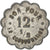 Coin, France, 12 1/2 Centimes, EF(40-45), Zinc, Elie:10.1