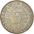 Coin, GERMANY - FEDERAL REPUBLIC, 5 Mark, 1951, Hamburg, EF(40-45), Silver