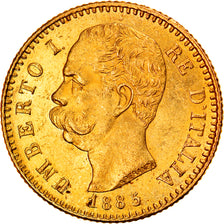 Moneta, Italia, Umberto I, 20 Lire, 1885, Rome, SPL-, Oro, KM:21