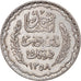 Munten, Tunisië, Ahmad Pasha Bey, 5 Francs, 1939, Paris, ZF+, Zilver, KM:264