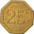 Coin, France, 25 Centimes, EF(40-45), Brass, Elie:10.3