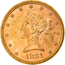 Münze, Vereinigte Staaten, Coronet Head, $10, Eagle, 1881, U.S. Mint