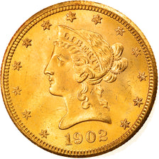 Monnaie, États-Unis, Coronet Head, $10, Eagle, 1902, U.S. Mint, San Francisco