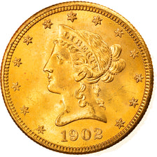 Munten, Verenigde Staten, Coronet Head, $10, Eagle, 1902, U.S. Mint, San