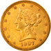 Moneta, Stati Uniti, Coronet Head, $10, Eagle, 1907, Philadelphia, BB+, Oro