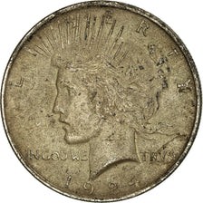 Moneta, USA, Peace Dollar, Dollar, 1924, U.S. Mint, Philadelphia, VF(30-35)