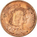 Moneta, Francia, Dupuis, 2 Centimes, 1913, Paris, BB, Bronzo, KM:841