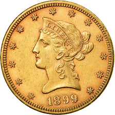 Coin, United States, Coronet Head, $10, Eagle, 1899, U.S. Mint, Philadelphia