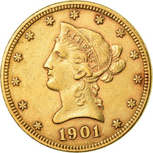 Münze, Vereinigte Staaten, Coronet Head, $10, Eagle, 1901, Philadelphia, VZ