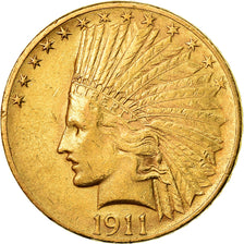 Moeda, Estados Unidos da América, Indian Head, $10, Eagle, 1911, U.S. Mint