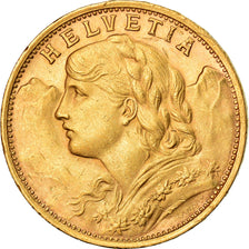 Coin, Switzerland, 20 Francs, 1935, Bern, MS(63), Gold, KM:35.1