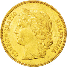 Suisse, Confédération, 20 Francs Or 1896 B, KM 31.3