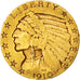 Stati Uniti, Indian Head, $5, Half Eagle, 1910, U.S. Mint, Philadelphia, BB,...