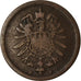 Moneta, GERMANIA - IMPERO, Wilhelm I, Pfennig, 1875, Stuttgart, MB+, Rame, KM:1