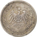 Coin, GERMANY - EMPIRE, 1/2 Mark, 1914, Berlin, EF(40-45), Silver, KM:17