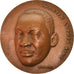 Francia, medaglia, Martin Luther King, Prix nobel de la Paix, 1969, Courbier