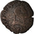 Moneda, Francia, Henri III, Double Tournois, 1584, Dijon, BC+, Cobre, CGKL:44