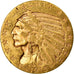 Moneta, Stati Uniti, Indian Head, $5, Half Eagle, 1915, Philadelphia, BB, Oro