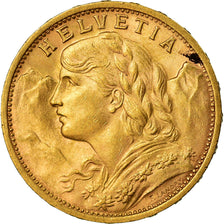 Münze, Schweiz, 20 Francs, 1902, Bern, VZ+, Gold, KM:35.1