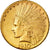 Moneta, USA, Indian Head, $10, Eagle, 1910, U.S. Mint, Denver, MS(60-62)