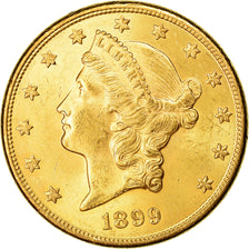 Monnaie, États-Unis, Liberty Head, $20, Double Eagle, 1899, U.S. Mint, San