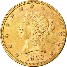 Moeda, Estados Unidos da América, Coronet Head, $10, Eagle, 1893, U.S. Mint