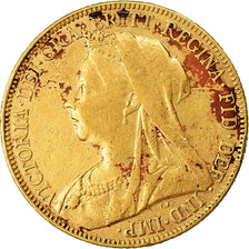 Moneda, Gran Bretaña, Victoria, Sovereign, 1897, MBC+, Oro