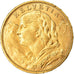 Coin, Switzerland, 20 Francs, 1914, Bern, MS(63), Gold, KM:35.1