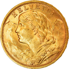 Moneda, Suiza, 20 Francs, 1911, Bern, SC, Oro, KM:35.1