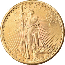 Moneta, USA, Saint-Gaudens, $20, Double Eagle, 1927, U.S. Mint, Philadelphia