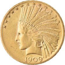 Moneda, Estados Unidos, Indian Head, $10, Eagle, 1909, U.S. Mint, Philadelphia