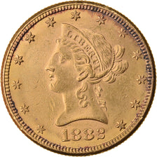 Coin, United States, Coronet Head, $10, Eagle, 1882, U.S. Mint, Philadelphia