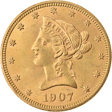 Moeda, Estados Unidos da América, Coronet Head, $10, Eagle, 1907, U.S. Mint