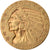 Moneta, Stati Uniti, Indian Head, $5, Half Eagle, 1908, Philadelphia, BB, Oro