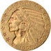 Munten, Verenigde Staten, Indian Head, $5, Half Eagle, 1908, Philadelphia, ZF