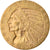 Moneta, Stati Uniti, Indian Head, $5, Half Eagle, 1909, Philadelphia, BB, Oro