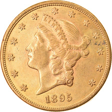 Moneta, USA, Liberty Head, $20, Double Eagle, 1895, U.S. Mint, Philadelphia