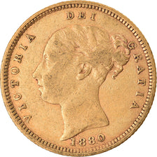 Munten, Groot Bretagne, Victoria, 1/2 Sovereign, 1880, London, FR+, Goud