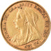 Coin, Great Britain, Victoria, 1/2 Sovereign, 1901, London, AU(50-53), Gold