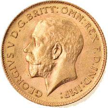 Moeda, Grã-Bretanha, George V, 1/2 Sovereign, 1914, London, AU(55-58), Dourado