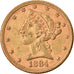 Moneta, Stati Uniti, Coronet Head, $5, Half Eagle, 1884, U.S. Mint