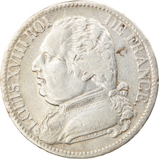 Munten, Frankrijk, Louis XVIII, Louis XVIII, 5 Francs, 1814, Perpignan, FR+