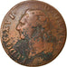 Moneda, Francia, Louis XVI, Sol ou sou, Sol, 1786, Lille, BC+, Cobre, KM:578.16