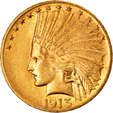 Moneta, Stati Uniti, Indian Head, $10, Eagle, 1913, U.S. Mint, Philadelphia