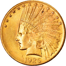 Moneta, USA, Indian Head, $10, Eagle, 1926, U.S. Mint, Philadelphia, AU(55-58)