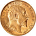 Coin, Great Britain, Edward VII, 1/2 Sovereign, 1902, AU(50-53), Gold, KM:804